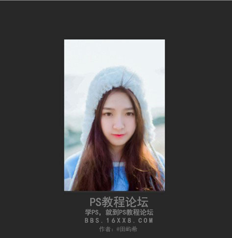 PS把数码女生照片调成日系小清新效果