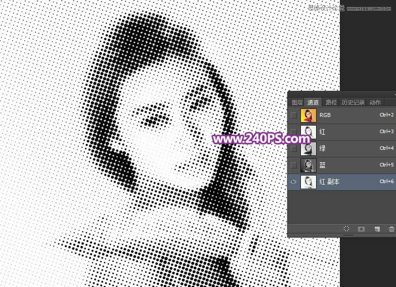 PS调出绚丽渐变色彩网纹效果人像照片
