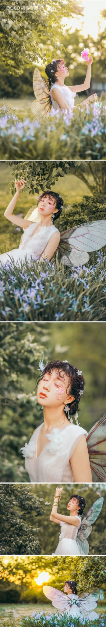 用PS调出暖色阳光色彩的清新女孩照片