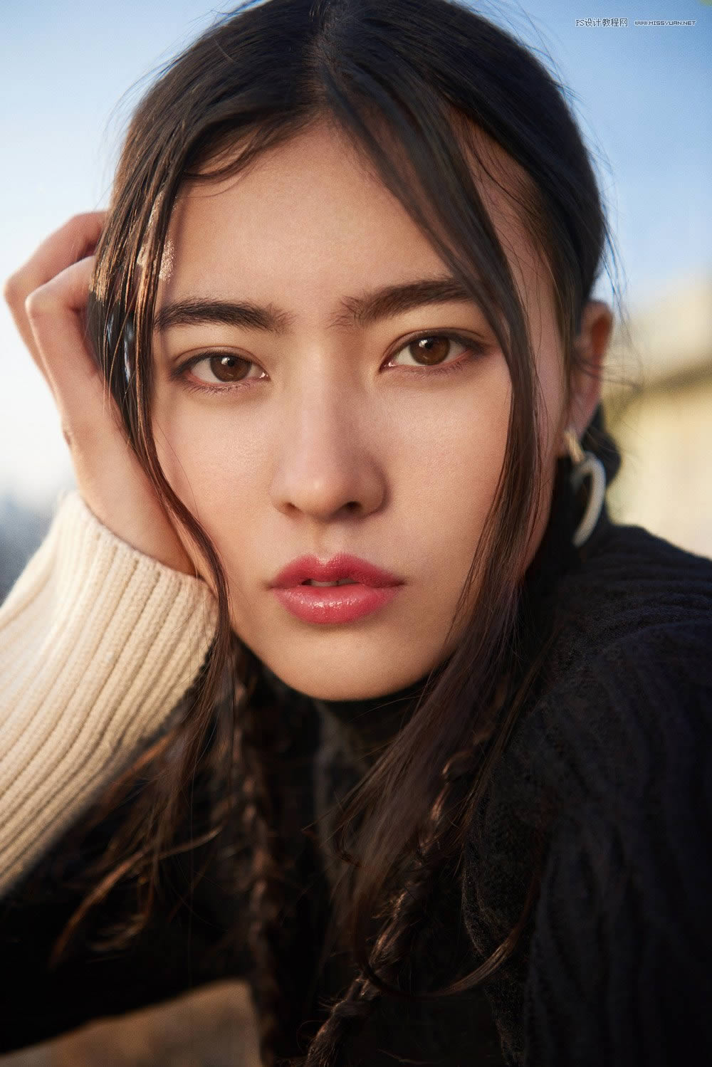 用PS给高清人像皮肤均匀自然磨皮处理