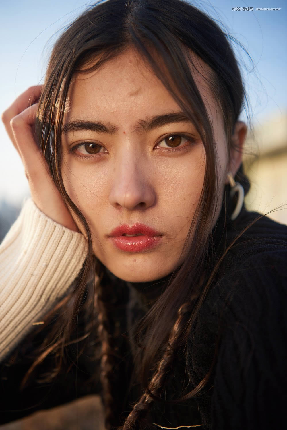 用PS给高清人像皮肤均匀自然磨皮处理