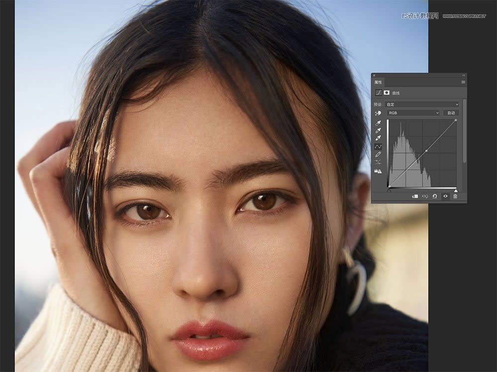 用PS给高清人像皮肤均匀自然磨皮处理