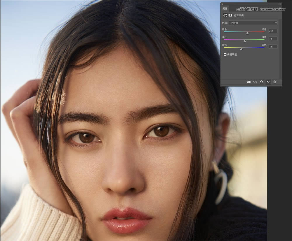 用PS给高清人像皮肤均匀自然磨皮处理