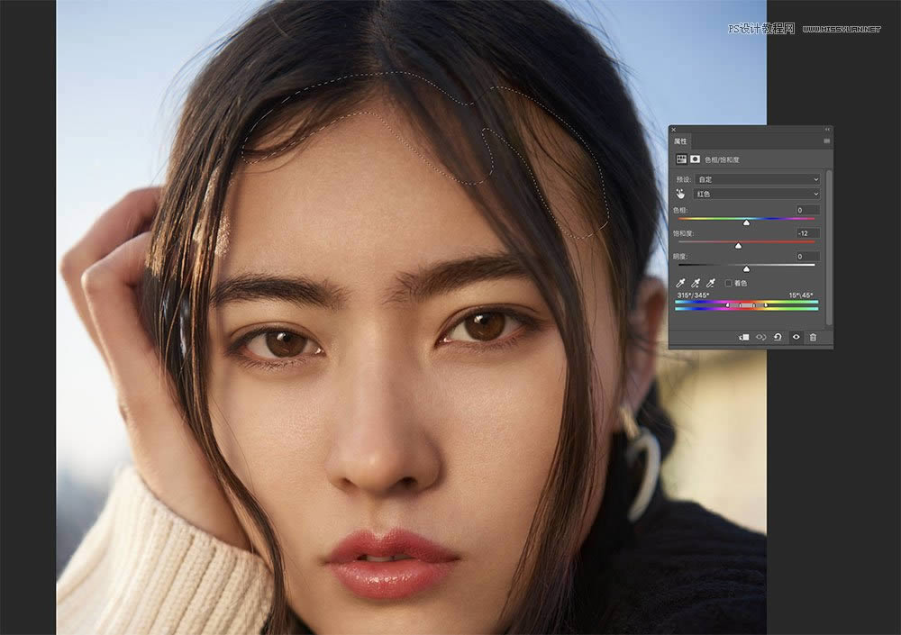 用PS给高清人像皮肤均匀自然磨皮处理