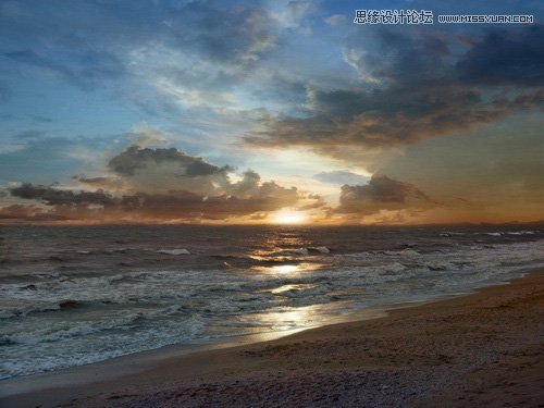 PS把外景摄影照片调成冷色大片效果