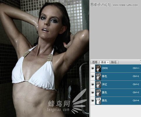 Photoshop打造黝黑古铜质感肤色人物照片