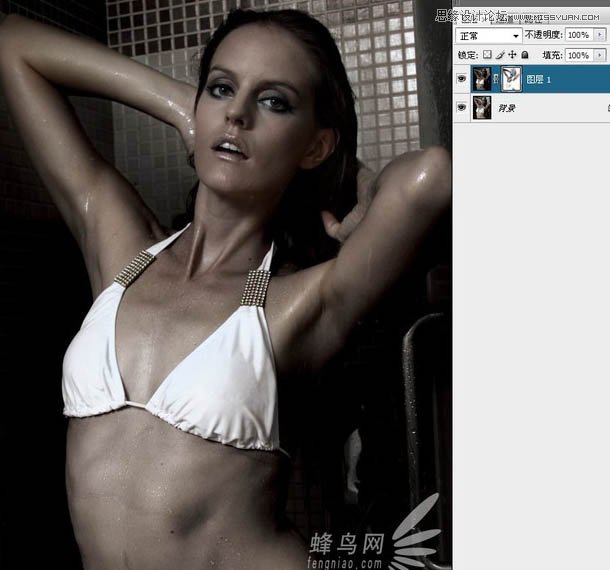 Photoshop打造黝黑古铜质感肤色人物照片