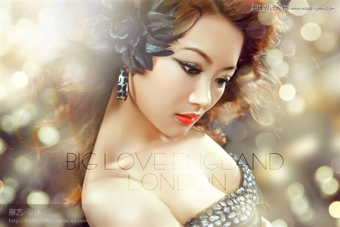 PS怎样调出唯美梦幻光影风格女生写真照片