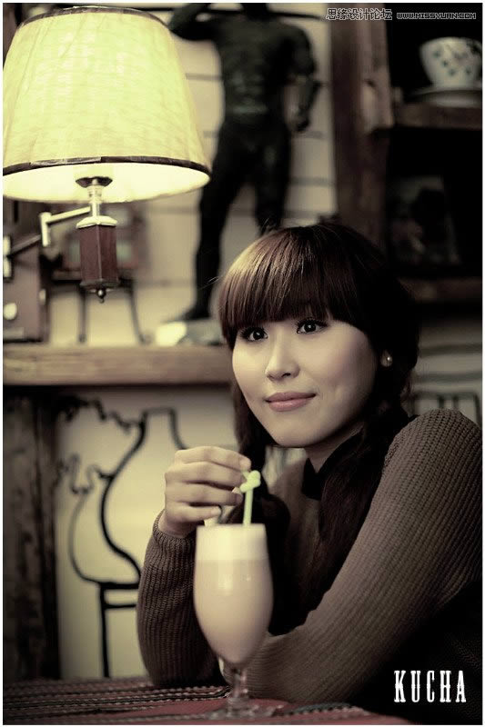 调出古典怀旧民国画风女生照片的PS教程