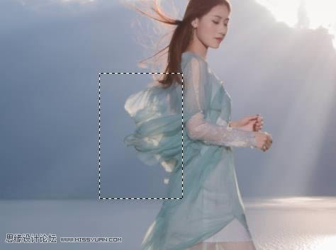 修复逆光海景女生照片色彩的PS教程