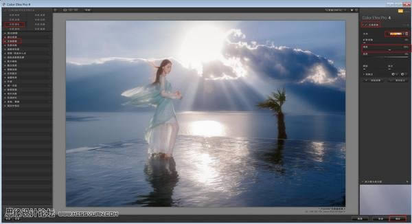 修复逆光海景女生照片色彩的PS教程
