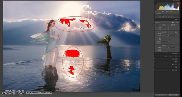 修复逆光海景女生照片色彩的PS教程