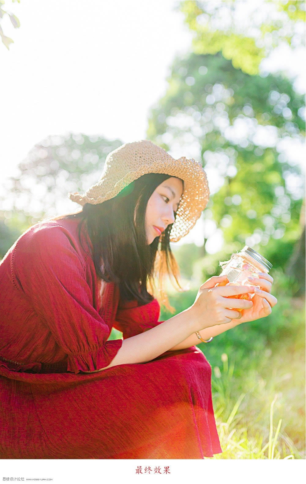 调出逆光小清新人像照片效果的PS教程