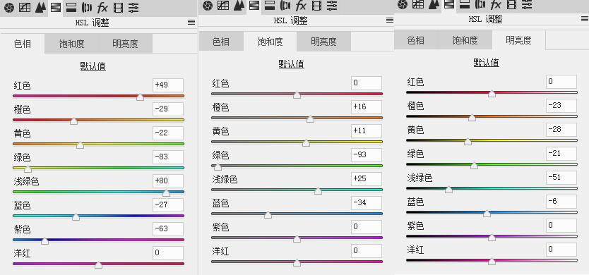 用PS调出复古暗蓝色湖景乡村风景照片