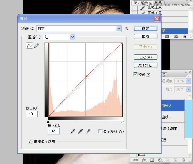 学习精修国外模特头像肤色效果的PS修图教程