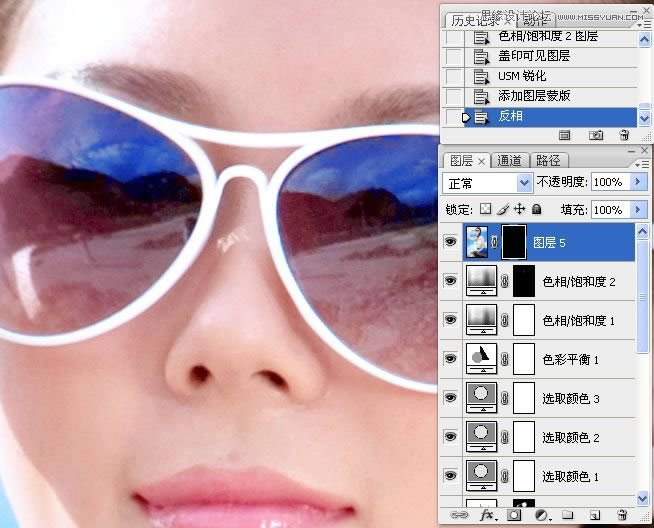把昏暗女孩照片调成通透水润色彩的PS教程