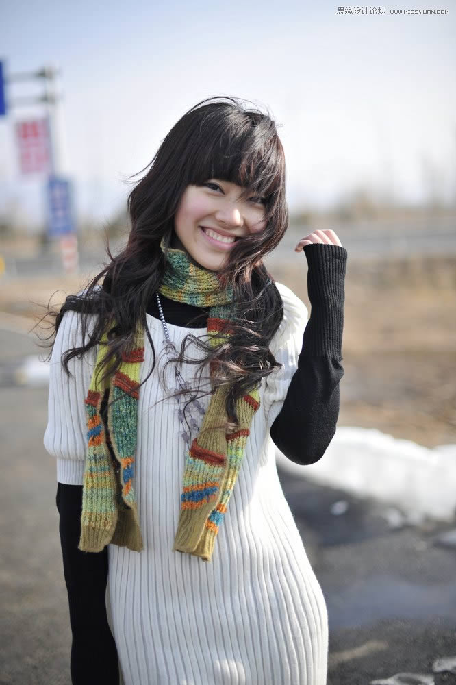 PS照片提亮:把灰暗人物照片提亮色彩及润色