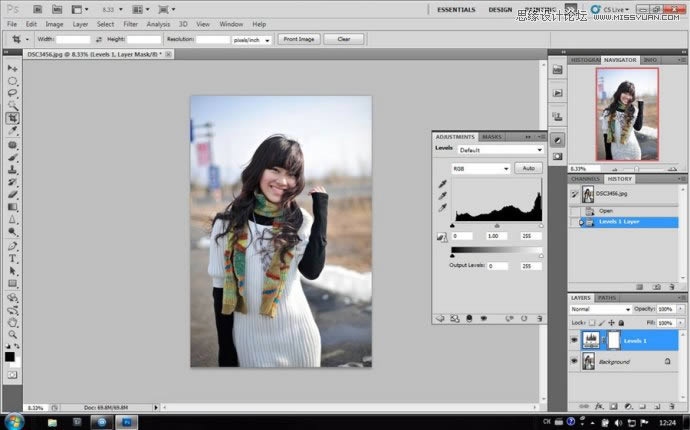PS照片提亮:把灰暗人物照片提亮色彩及润色