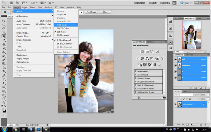 PS照片提亮:把灰暗人物照片提亮色彩及润色
