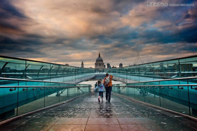 PS把灰暗数码外景照片调成高清鲜艳色彩