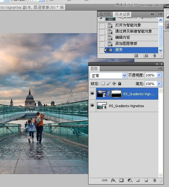 PS把灰暗数码外景照片调成高清鲜艳色彩