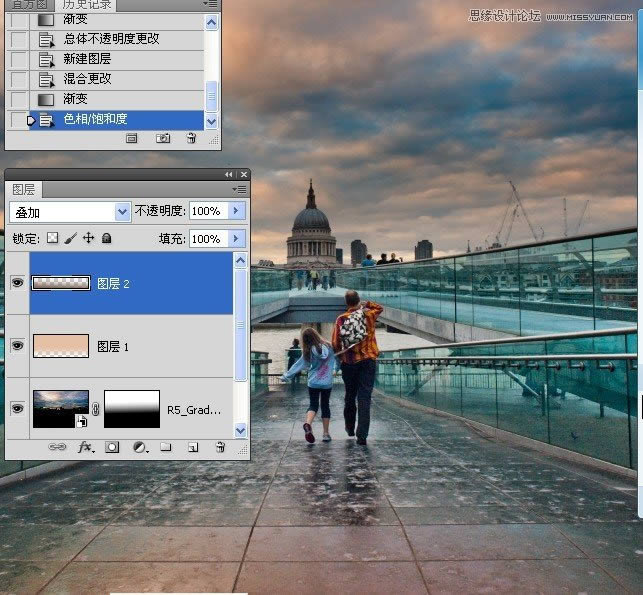 PS把灰暗数码外景照片调成高清鲜艳色彩