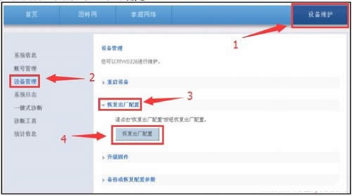 ��Ϊ WS326 ����·�����ָ��������� ·����