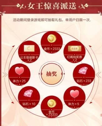 《奇迹暖暖》雪丽丝女王惊喜派送活动