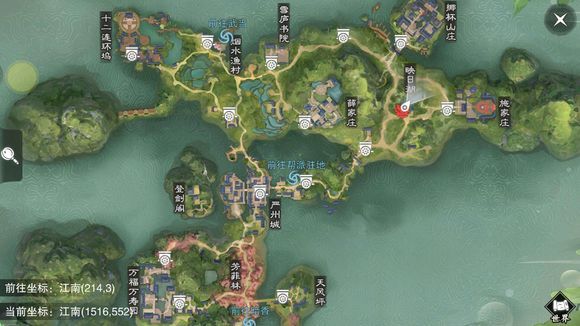 《楚留香》手游2019年1月24日打坐点位置