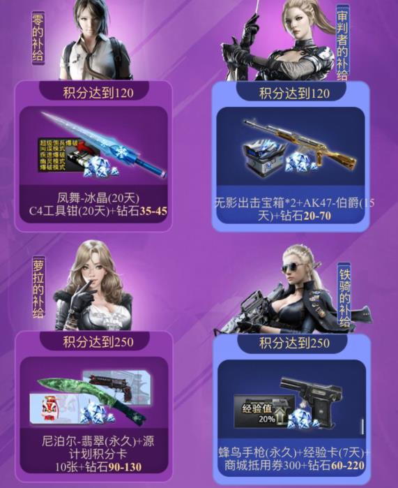 CF手游女神大作战活动礼包