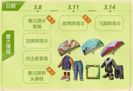 《绝地求生刺激战场》春日踏青季礼包