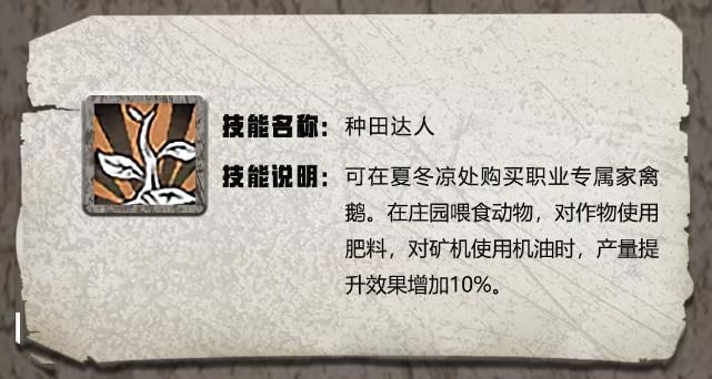 《明日之后》缝纫线制作术及种田达人天赋属性详解