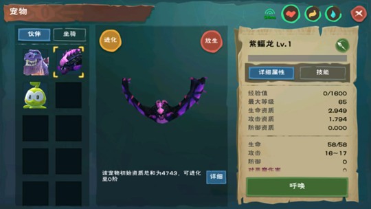 《创造与魔法》宠物怎么进化