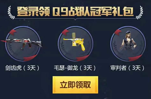 CF手游Q9战队冠军礼包