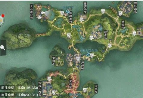 《楚留香》手游9月19日坐观万象打坐点位置