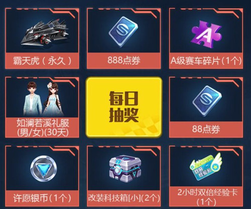 《QQ飞车》手游A车魔王永久赛车礼包