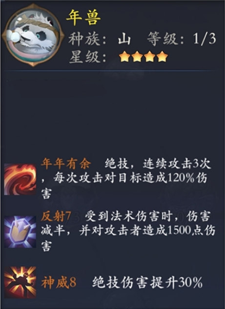 《长安幻世绘》年兽怎么样