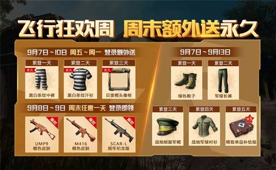 《绝地求生全军出击》飞行狂欢活动