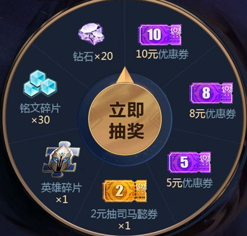 《王者荣耀》司马懿陪你浪永久英雄礼包