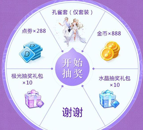 《QQ炫舞》手游缘定七夕孔雀套装礼包