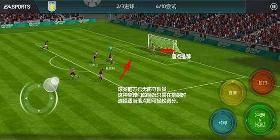 《FIFA足球世界》射门方式与球门距离关系
