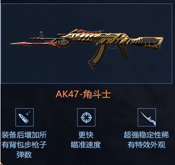 CF手游AK47角斗士属性技能介绍