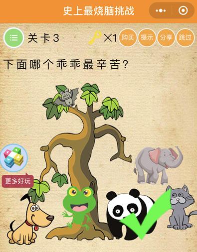 《史上最烧脑挑战》第3关图文攻略