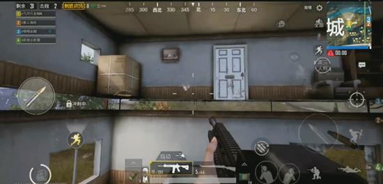 《绝地求生刺激战场》攻楼穿墙射击BUG