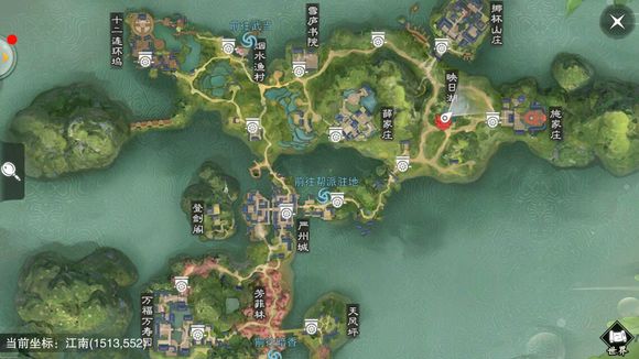 《楚留香》手游6月28日坐观万象打坐点位置