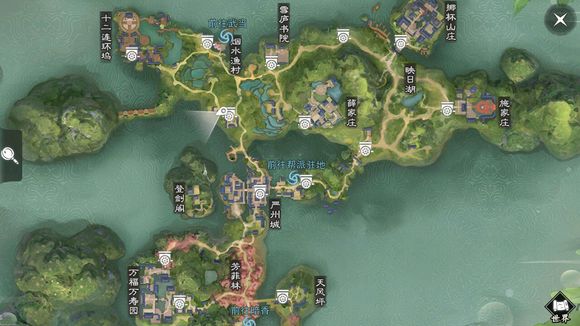 《楚留香》手游3月24日坐观万象打坐点位置