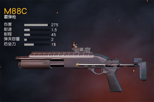 《荒野行动》M88C霰弹枪怎么样