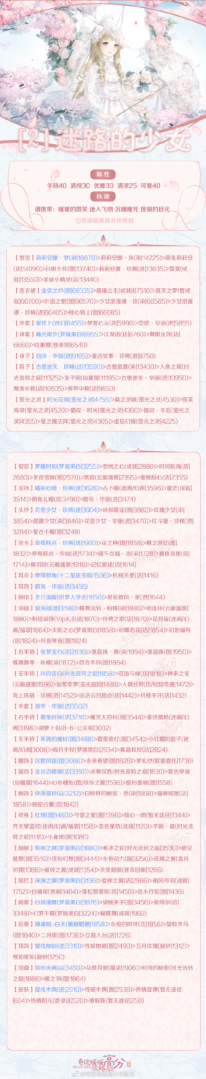 《奇迹暖暖》梦恋奇迹第五期第二关搭配攻略