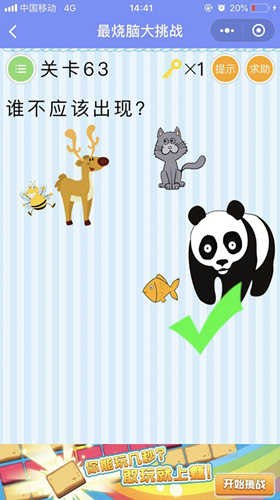《最烧脑大挑战》第63关攻略