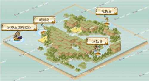 《大航海探险物语》南帝大陆怪物分布图